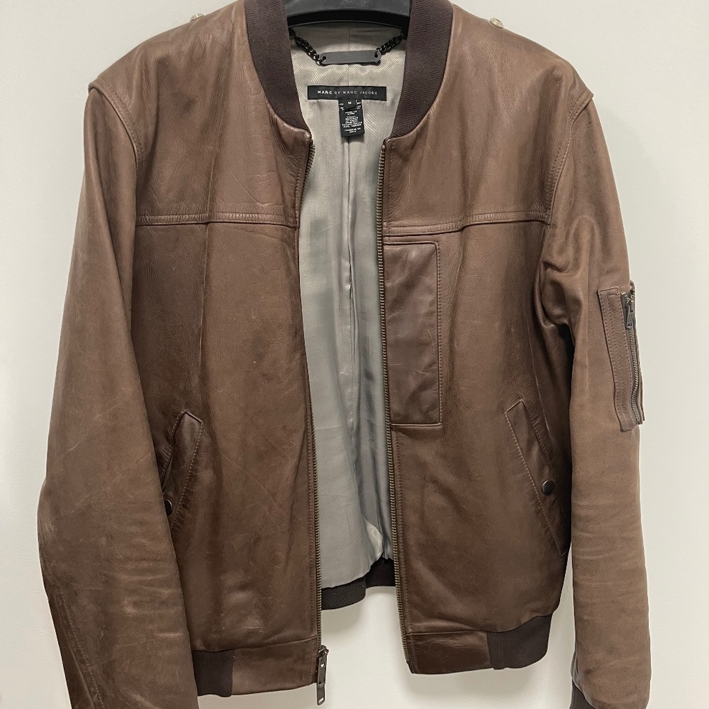 Marc by March Jacobs Leather Jacket Size Medium - Picture 1 of 4